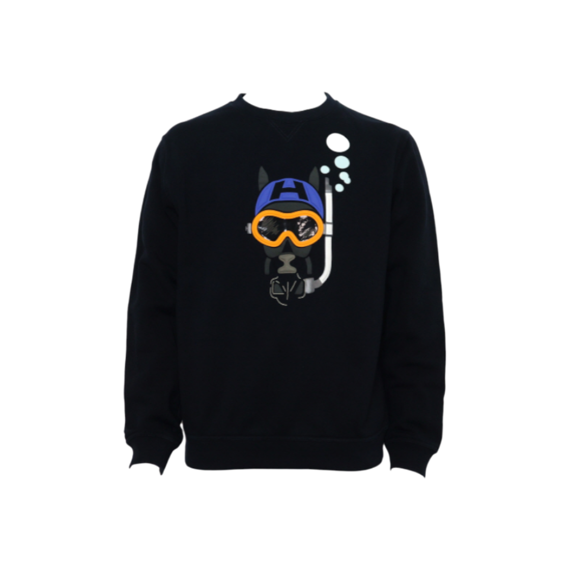 IT4WJJ42IIFK Hermes H357810HA Navy Scub Men's Fleece Sweatshirt