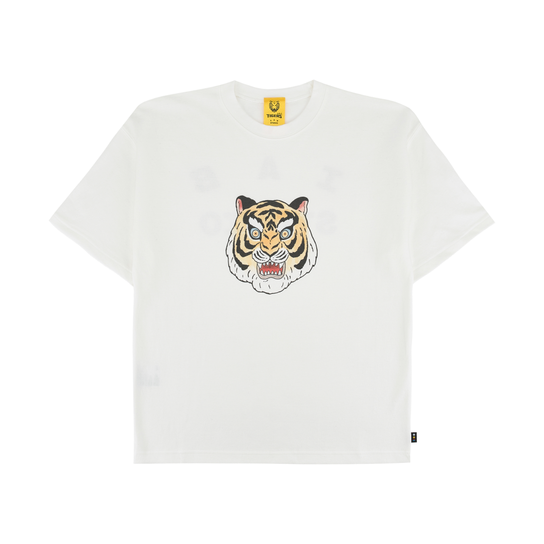 기아 타이거즈 x 아이앱 스튜디오 타이거 헤드 티셔츠 화이트(Kia Tigers x IAB Studio Tiger Head T-Shirt White)