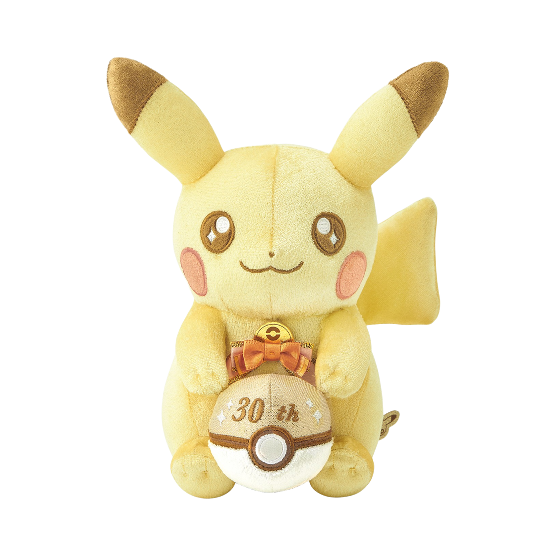 포켓몬 30주년 기념 마스코트 피카 피카 피카츄! 봉제인형(Pokemon 30th Anniversary Mascot Shiny Pikachu Plush Toy)