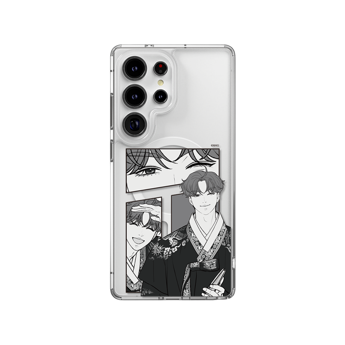 S800400202 SINJIMORU X NAVER WEBTOON Kwon Min-woo Cartoon Drawing MagSafe Galaxy Clear Case M-Airclo Basic