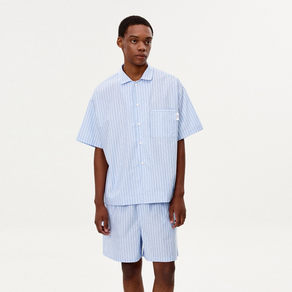 씨피티에스 포플린 스트라이프 파자마 라이트 블루(CPTS POPLIN STRIPE PAJAMAS LIGHT BLUE) - 2