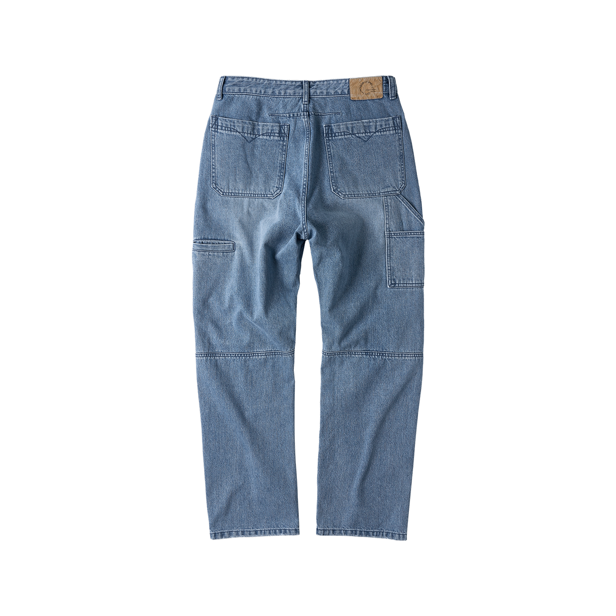 조우 절개 더블니 카펜터 팬츠 워시드 블루(CHOWOO Incision Double Knee Carpenter Pants Washed Blue) - 2