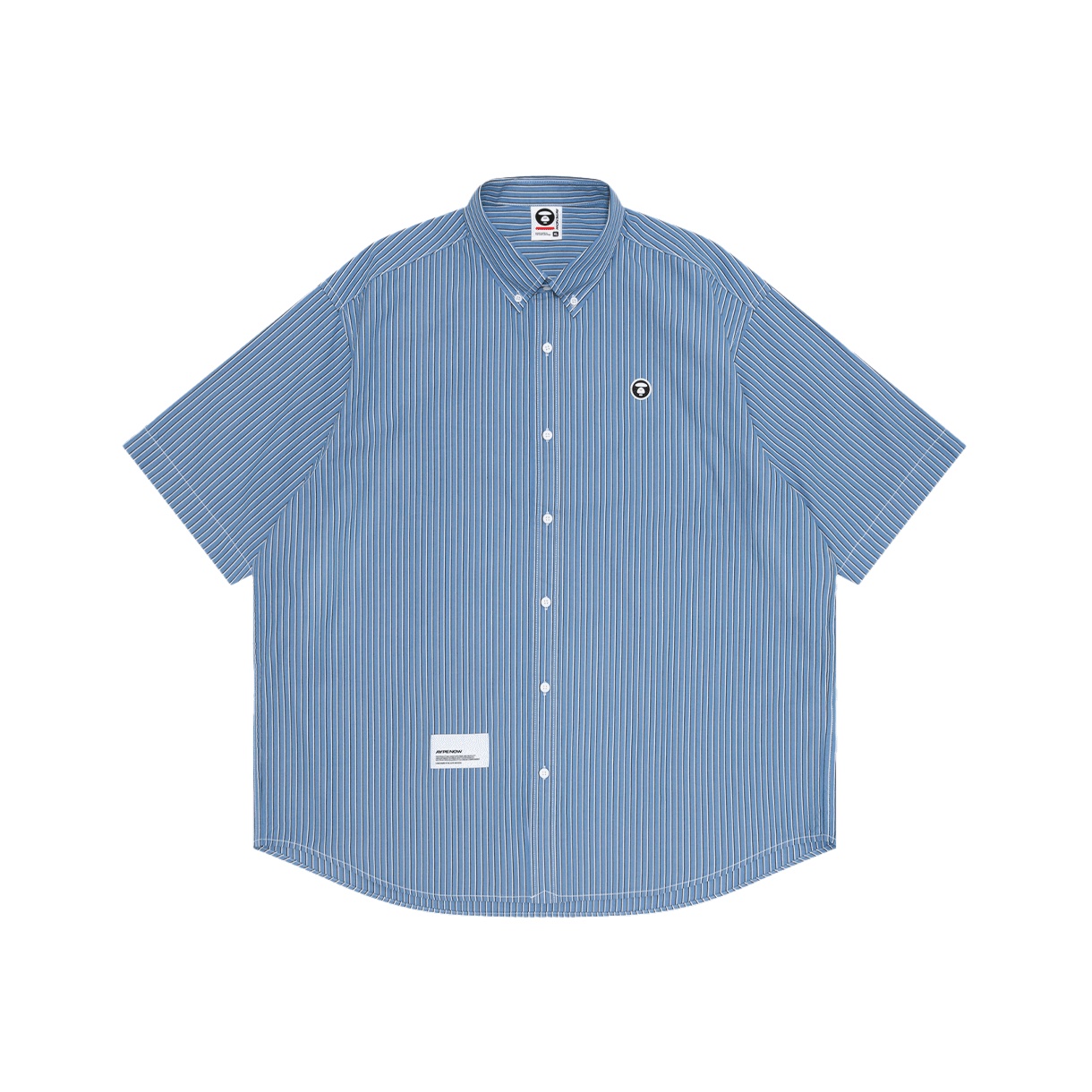 에이프 나우 쇼트 슬리브 셔츠 블루 - 26SS(AAPE Now Short Sleeve Shirt Blue - 26SS)