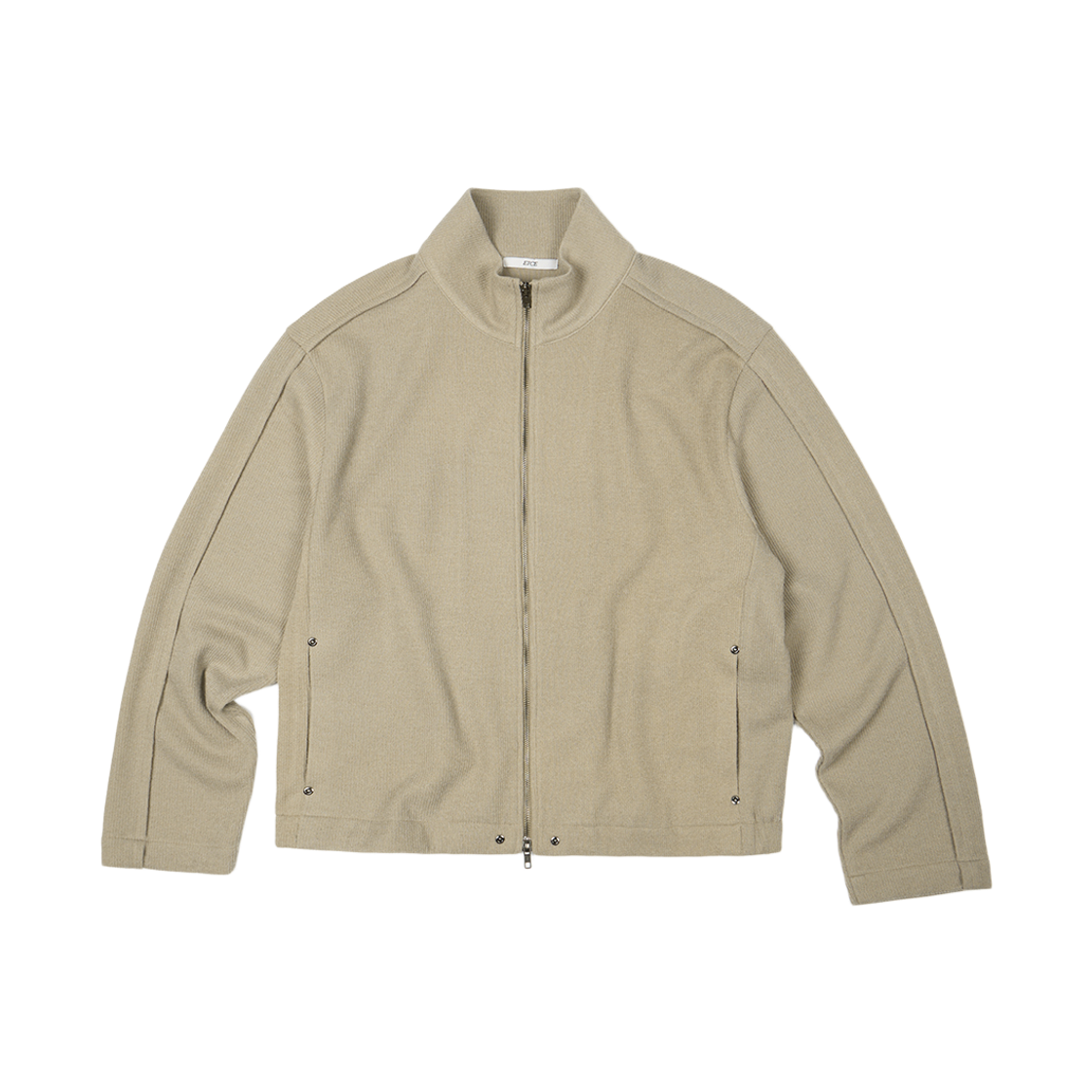 이티씨이 베이스 모노 니트 집업 베이지(ETCE Base Mono Knit Zip Up Beige)
