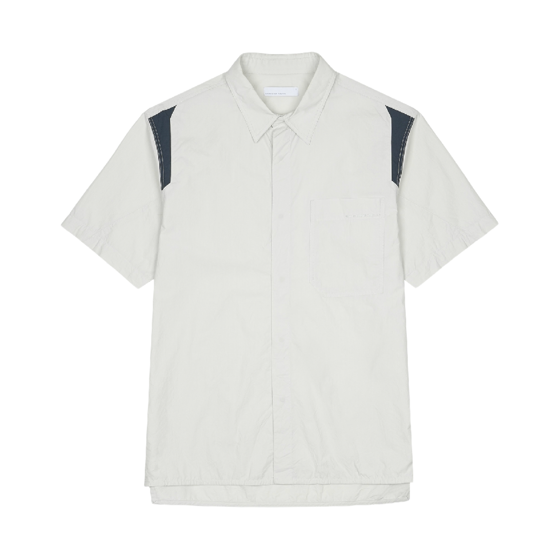 SG26SSTOST002 Sansan Gear Block Shirt Light Grey
