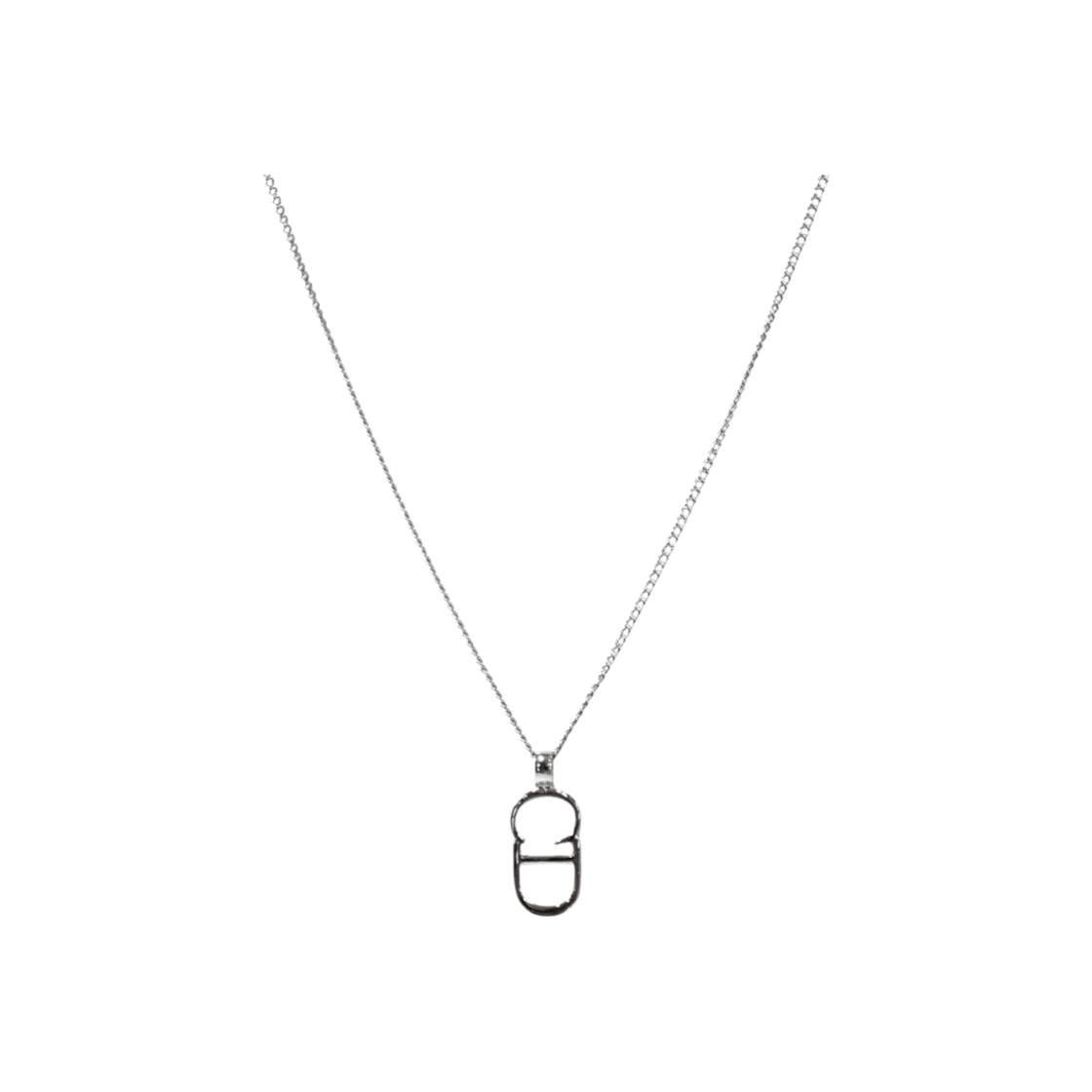 ITR2K8A59WMA Dior Vertical CD Silver Necklace A-B50699