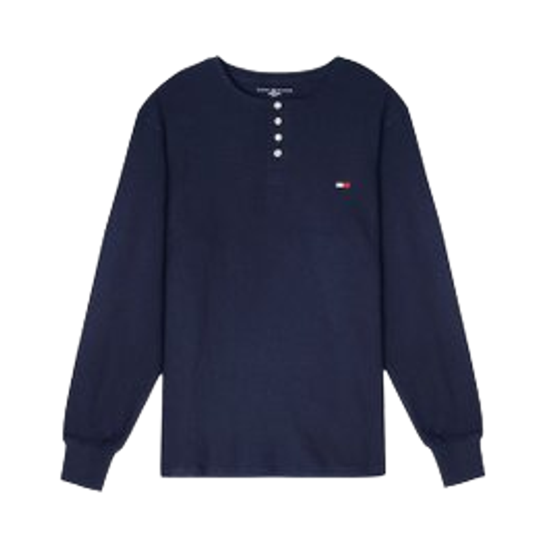 타미 힐피거 써멀 슬리프 헨리 롱슬리브 네이비(Tommy Hilfiger Thermal Sleep Henley Long Sleeve Navy) - 1