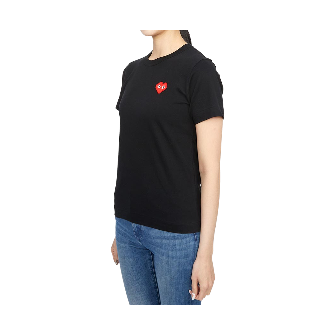 [15% 쿠폰] (W) 플레이 꼼데가르송 x 인베이더 티셔츠 블랙([15% 쿠폰] (W) Play Comme des Garcons x Invader T-Shirt Black) - 3