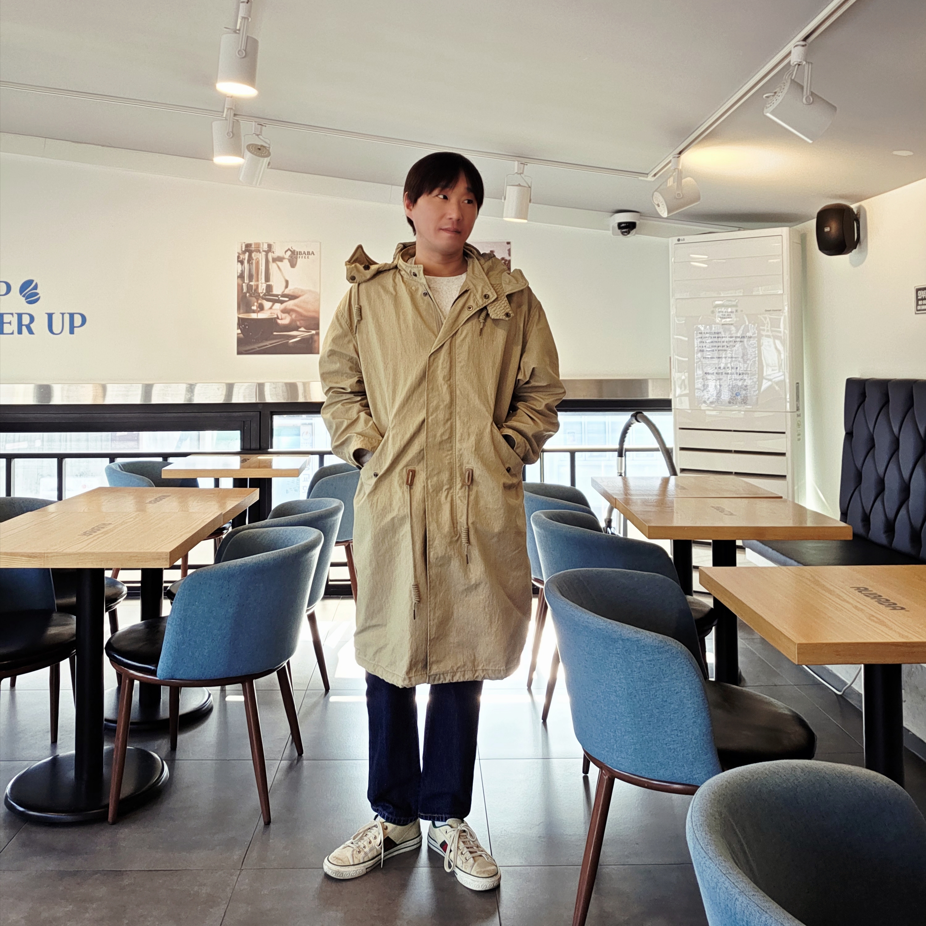 Gucci Tennis 1977 Butter Cotton 착용 스타일 - 1