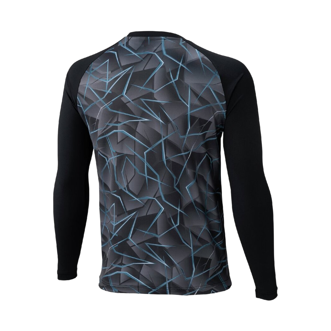미즈노 그래픽 로우 넥 롱슬리브 티셔츠 블랙(Mizuno Graphic Low Neck Long-Sleeved T-Shirt Black) - 2