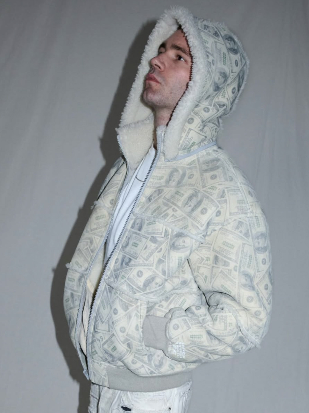 Supreme x MM6 Maison Margiela Box Logo Zip Up Hooded Sweatshirt Navy - 26SS, Supreme x MM6 Maison Margiela Box Logo Zip Up Hooded Sweatshirt White - 26SS ์ฐฉ์ฉ ์คํ์ผ - 4