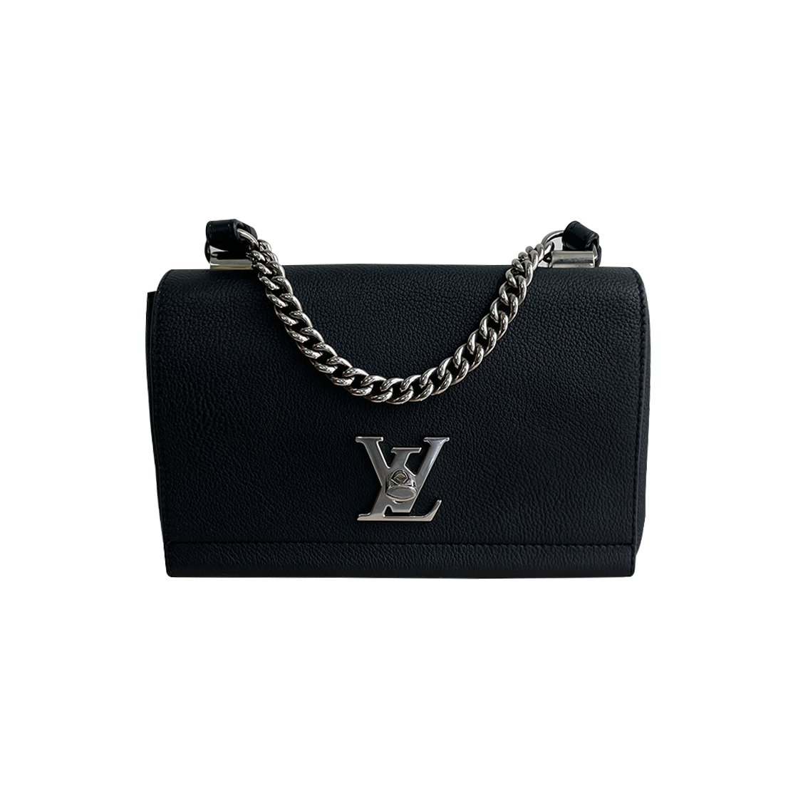 ITKD8DMALIMH Louis Vuitton Lockme 2 BB Silver Chain Shoulder Bag M51200