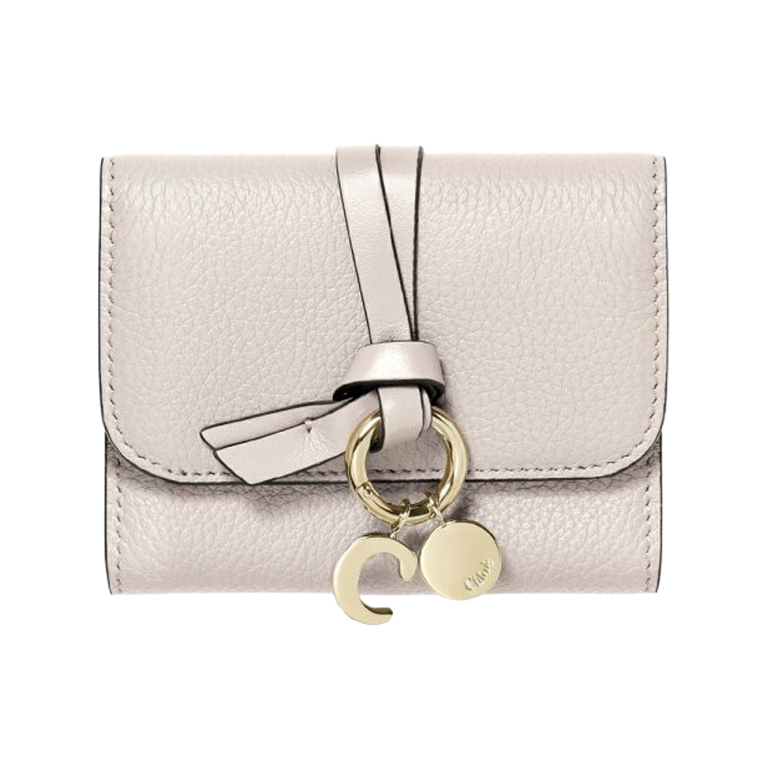 끌로에 알파벳 그레인드 샤이니 카프스킨 플랩 월렛 와일드 그레이(Chloe Alphabet Grained Shiny Calfskin Flap Wallet Wild Grey)