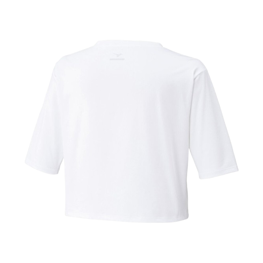 (W) 미즈노 와이드 실루엣 스트레치 소프트 드라이 크롭 티셔츠 화이트((W) Mizuno Wide Silhouette Stretch Soft Dry Cropped T-Shirt White) - 2