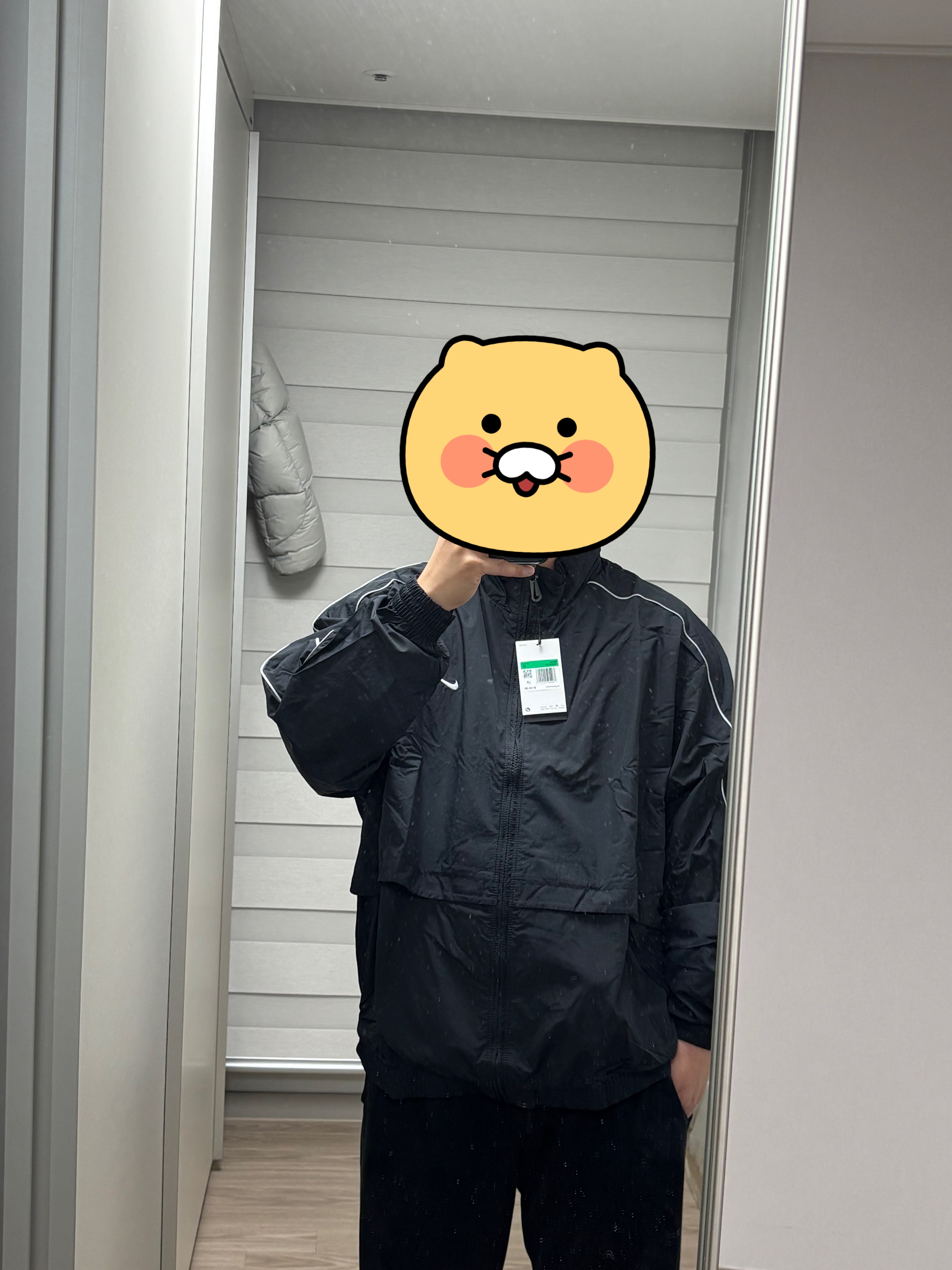 Nike NSW Solo Swoosh Woven Track Jacket - US/EU 착용 스타일