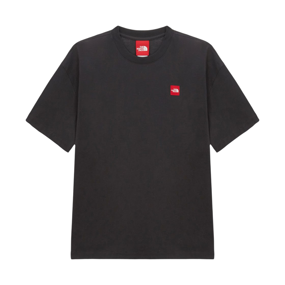 노스페이스 M TNF 레드 박스 숏슬리브 티셔츠 블랙 - 26SS