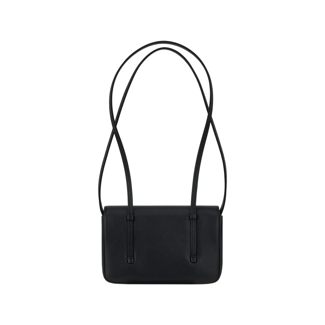 샤넬 레더 스트랩 클러치 그레인드 샤이니 카프스킨 & 골드 메탈 블랙(Chanel Clutch with Leather Strap Grained Shiny Calfskin & Gold Black) - 2