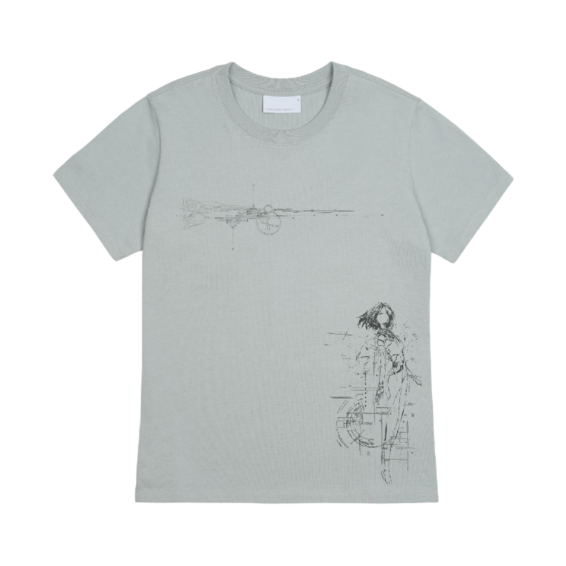 산산기어 레조니언 티셔츠_0 스카이 블루(Sansan Gear Resonian T-Shirt_0 Sky Blue)