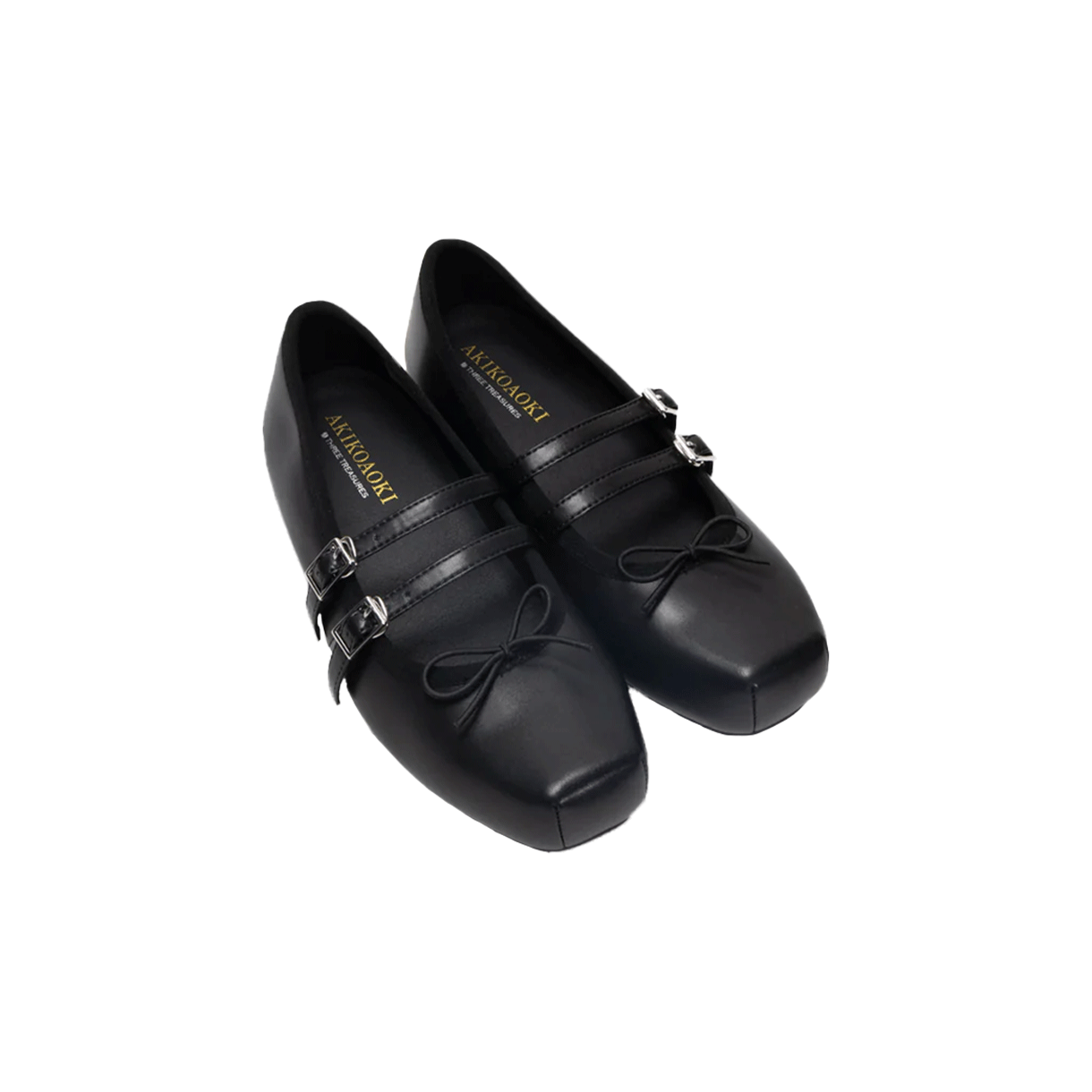 아키코아오키 우먼 지젤 플랫 블랙 - 26SS(Akikoaoki Women Giselle Flat Black - 26SS) - 4
