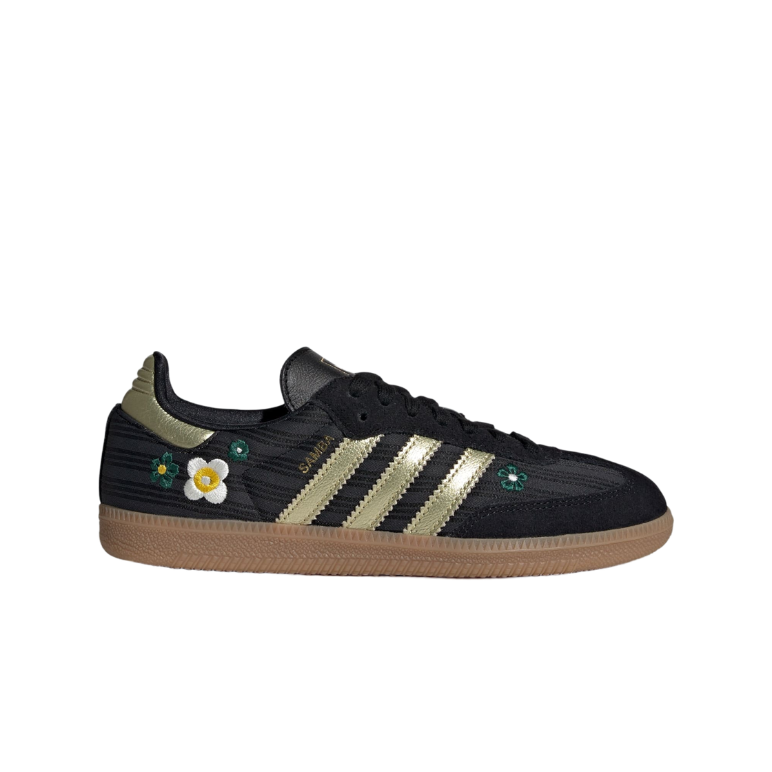 (W) 아디다스 삼바 OG 코어 블랙 골드 메탈릭((W) Adidas Samba OG Core Black Gold Metallic) - 1