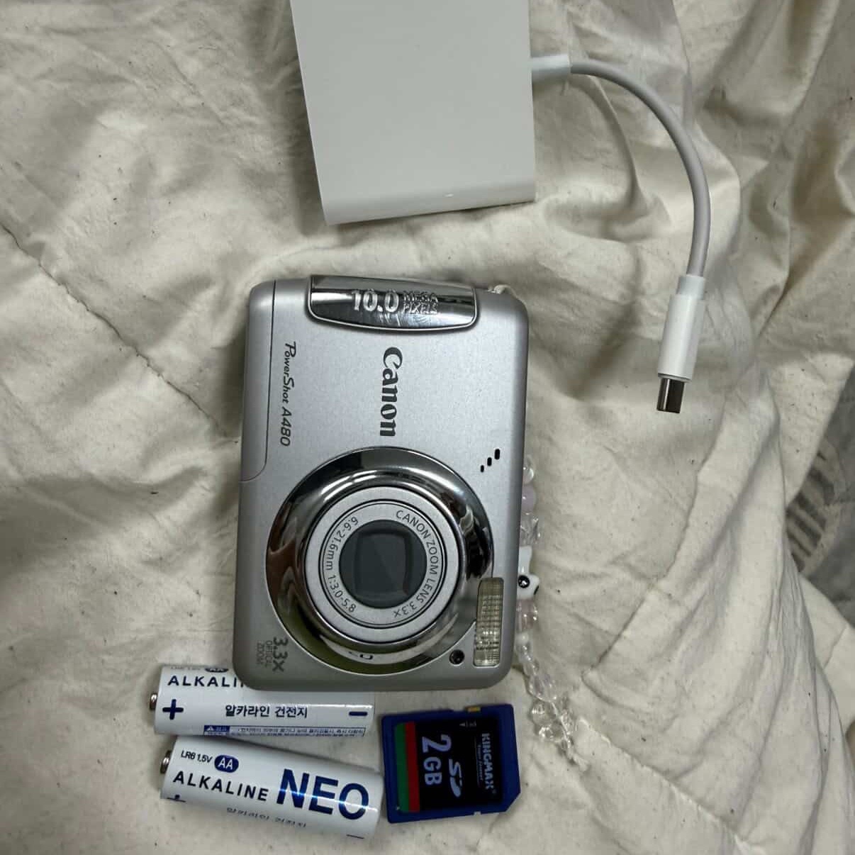 Canon Powershot A495 Silver 착용 스타일 - 1