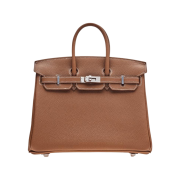 Hermes Birkin 25 Bag Togo & Palladium Gold