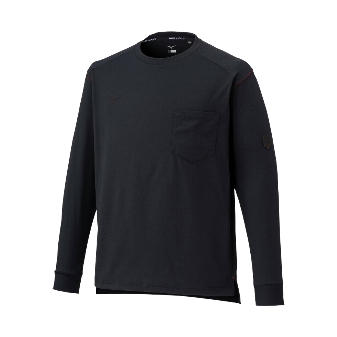 12JADT5309 Mizuno Release Point Long-Sleeved T-Shirt Black