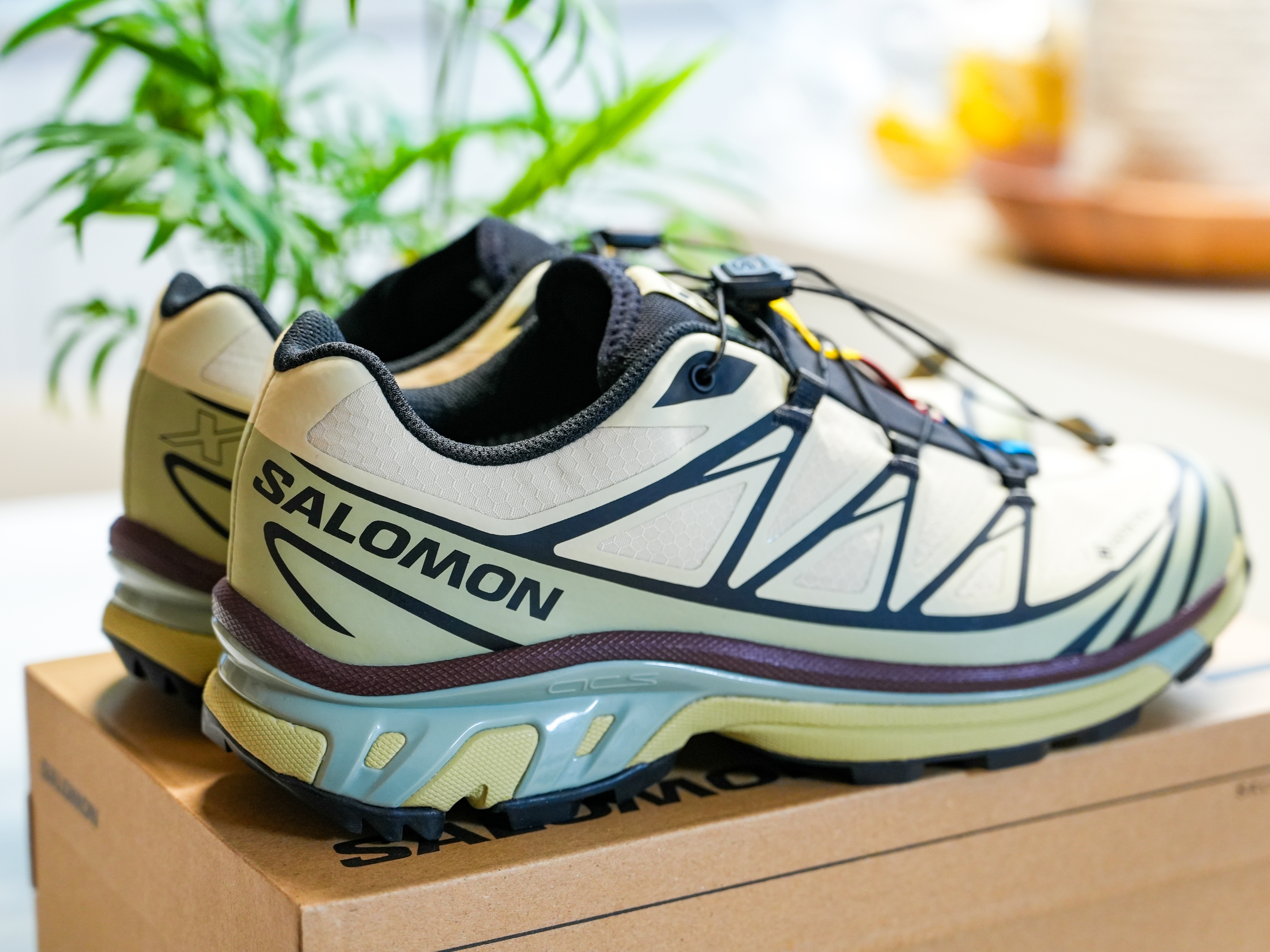 Salomon XT-6 GTX Asparagus Green Tea 착용 스타일 - 2