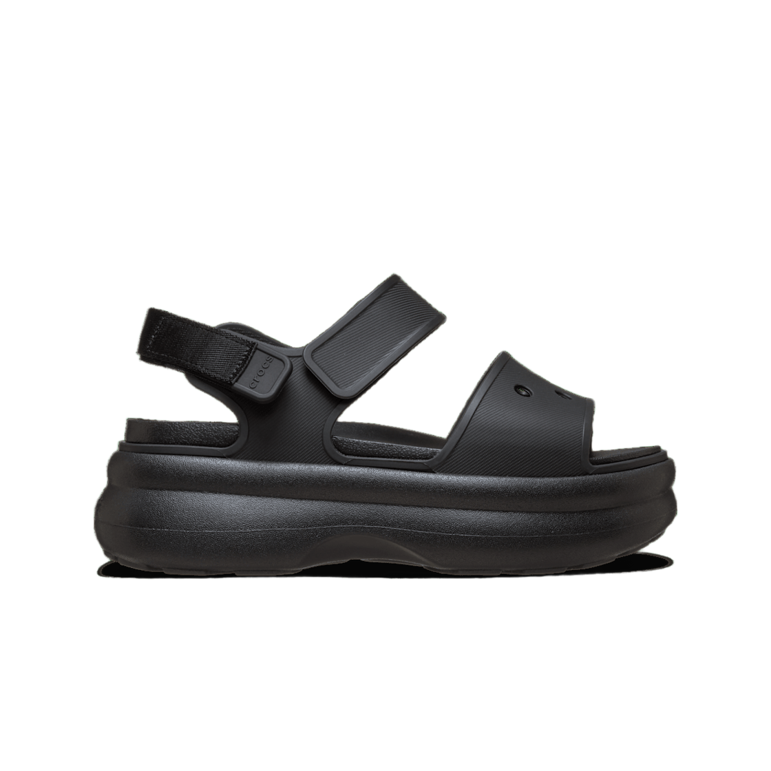 (W) 크록스 소호 와이 스트랩 샌들 블랙((W) Crocs Soho Y Strap Sandal Black) - 1