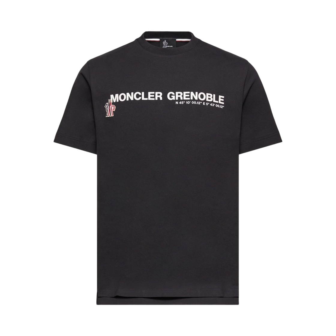 L1-097-8C00017-89AW1-999 Moncler Grenoble Ready To Wear Logo Cotton Blend T-Shirt Black - 26SS