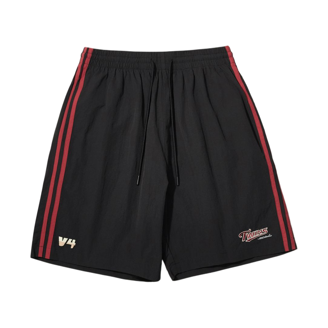 LG 트윈스 x 1993스튜디오 V4 트랙 나일론 쇼츠 레드(LG Twins x 1993 Studio V4 Track Nylon Shorts Red)