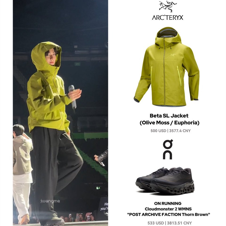 Arc'teryx Beta SL Jacket Olive Moss Euphoria 착용 스타일 - 2