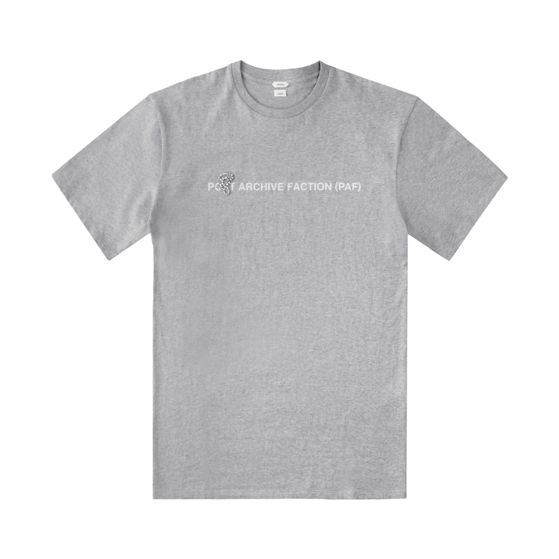 포스트 아카이브 팩션 (파프) x 센트럴 씨 시나 티셔츠 그레이(Post Archive Faction (Paf) x Central Cee Syna T-Shirt Gray)