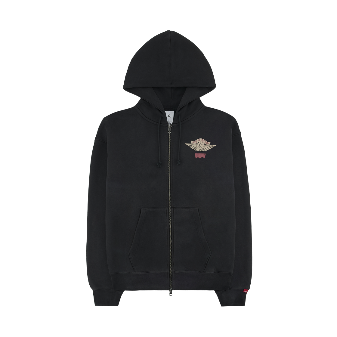 조던 x 리바이스 풀 집 후드 블랙 (IM6734-010)(Jordan x Levi's Full Zip Hoodie Black (IM6734-010)) - 2