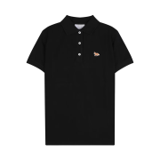 (W) Maison Kitsune Baby Fox Regular Polo Black