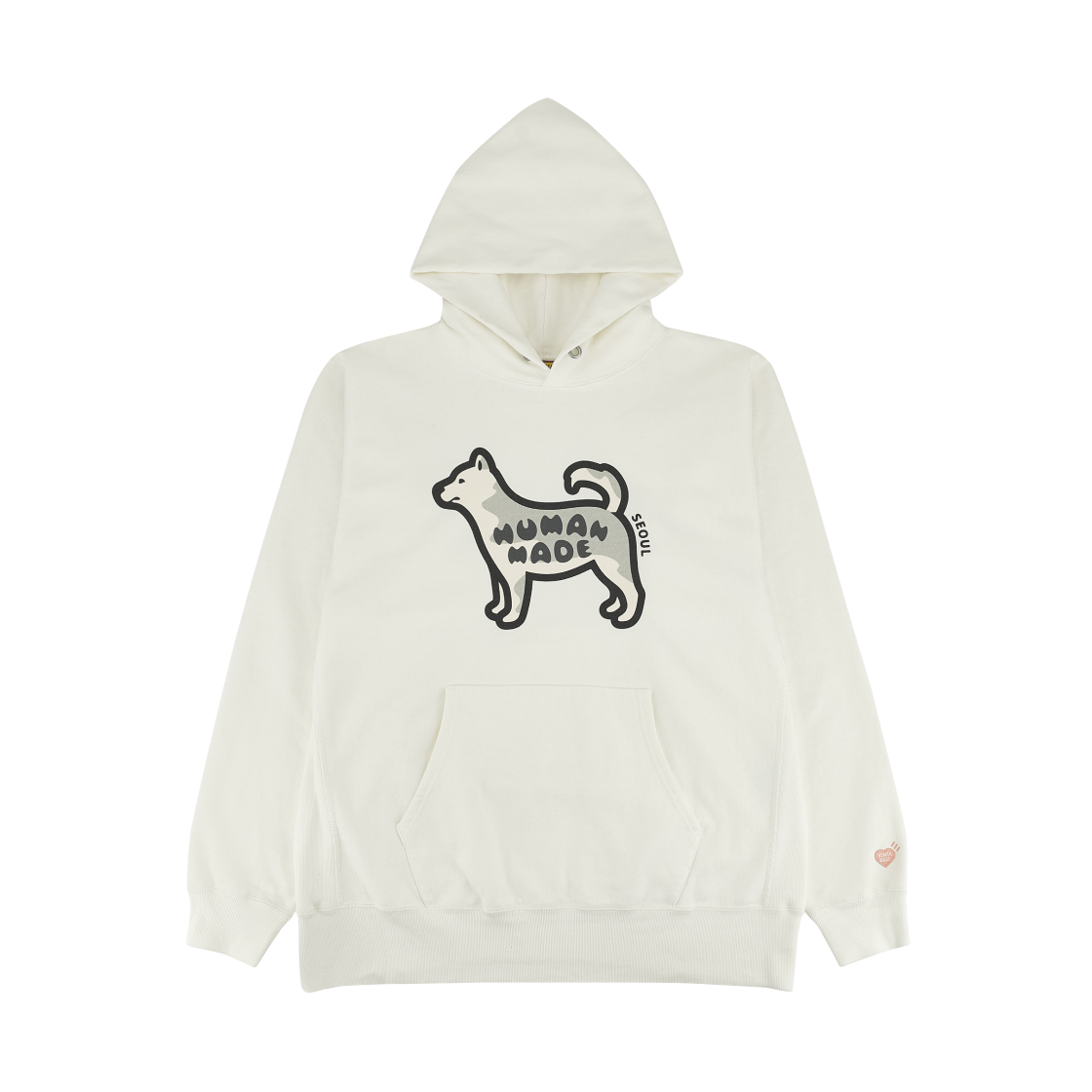 휴먼 메이드 애니멀 후드 진도 화이트 - 서울 스토어 한정(Human Made Animal Hoodie Jindo White - Seoul Store Exclusvie)