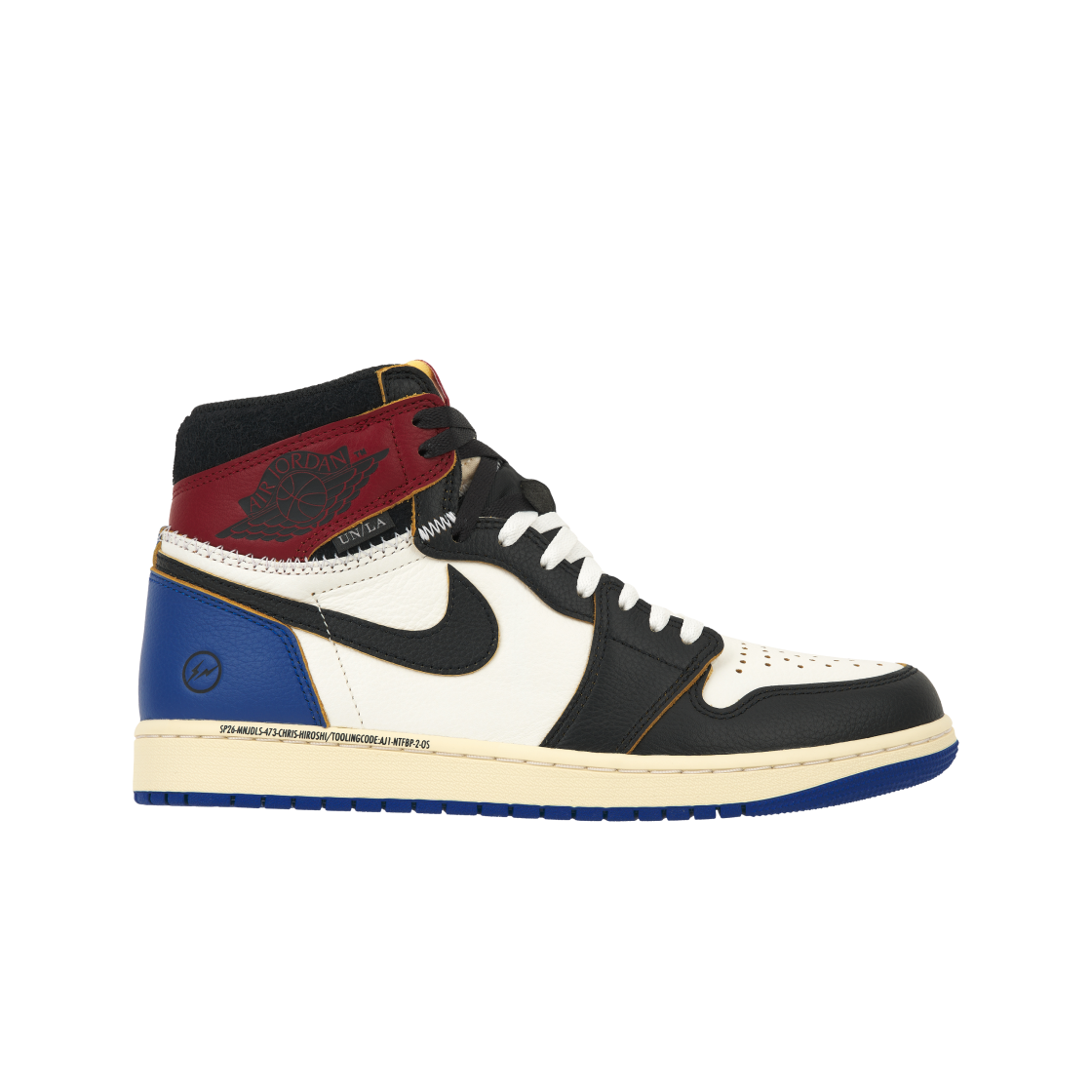 조던 1 x 프라그먼트 x 유니온 LA 블랙 앤 바시티 레드(Jordan 1 x Fragment x Union LA Black and Varsity Red)