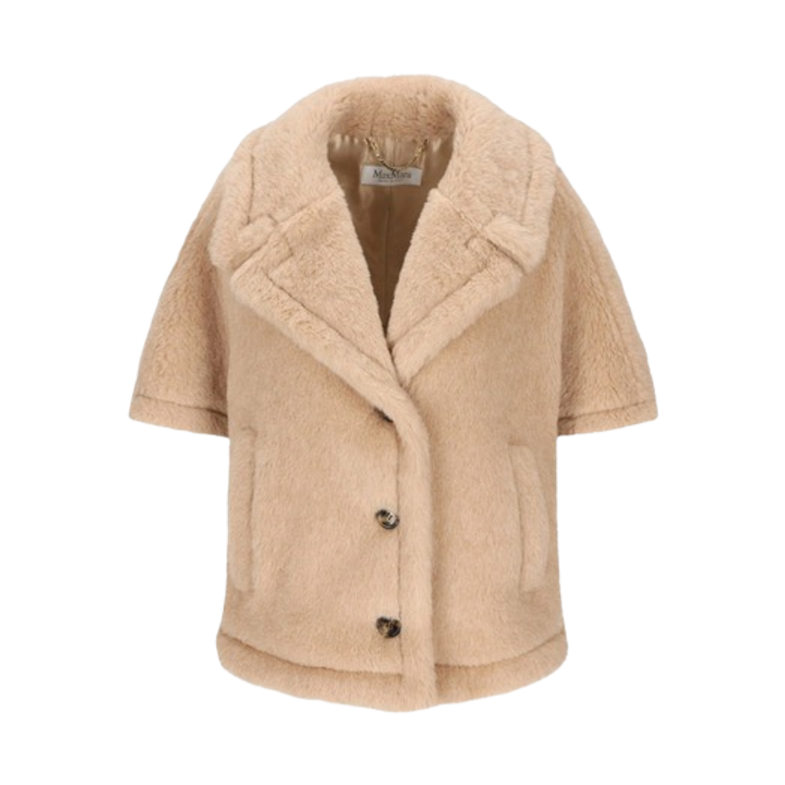 (W) 막스마라 코르비노 알파카 캐시미어 테디 코트 베이지((W) Max Mara Corvino Alpaca and Cashmere Teddy Coat Beige)