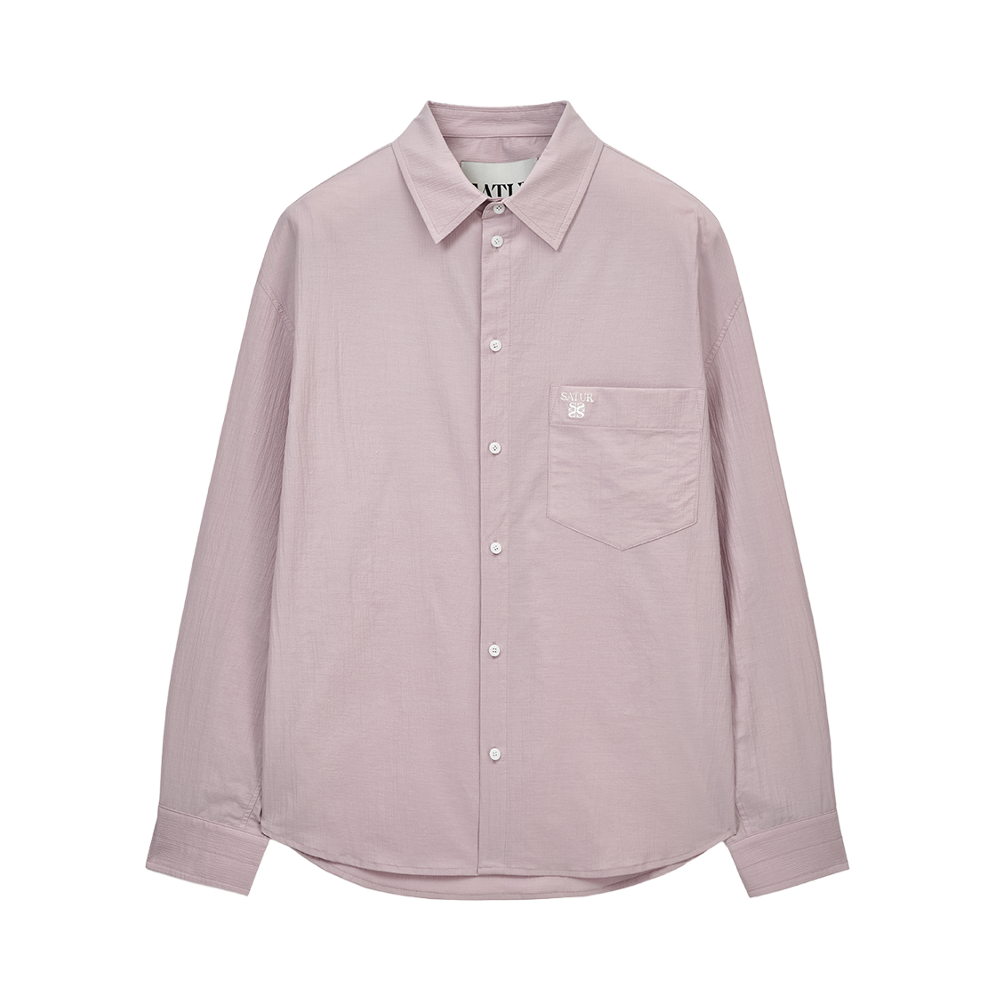 세터 시어서커 포켓 셔츠 핑크(SATUR Seersucker PockeT-Shirt Pink) - 1