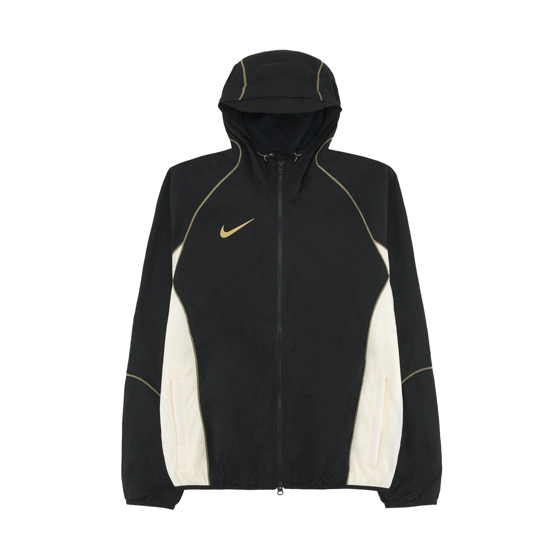 Nike Nike Strike+ Repel Hooded Football Jacket Black Pale Ivory - Asia · L