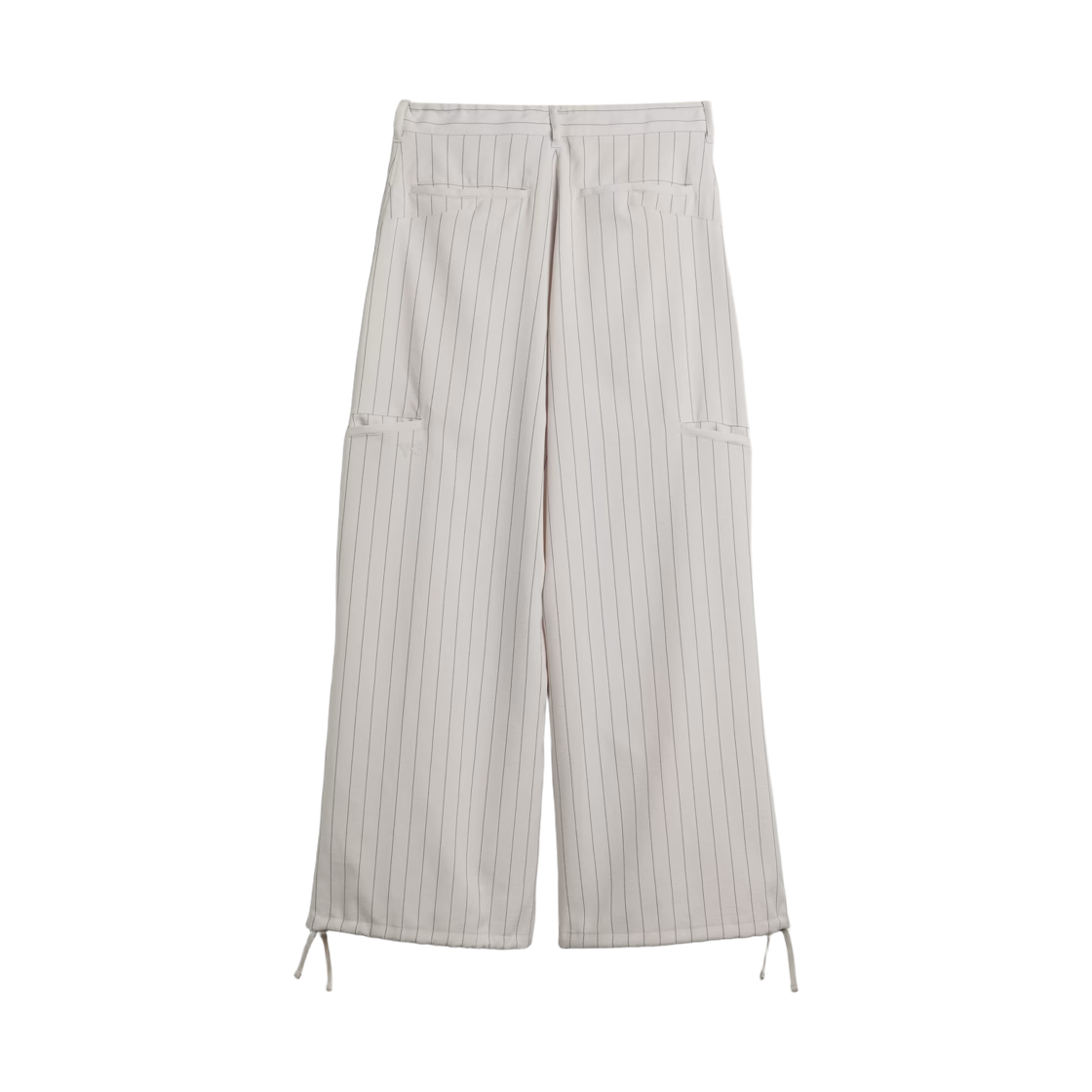 (W) Y-3 핀스트라이프 UT 스트레이트 레그 팬츠 초크 펄((W) Y-3 Pinstripe Ut Straight Leg Pants Chalk Pearl) - 2