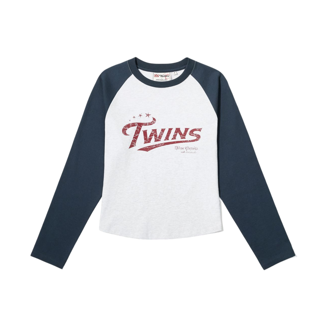 (W) LG 트윈스 x 1993스튜디오 V4 레트로 라글란 롱슬리브 네이비((W) LG Twins x 1993 Studio V4 Retro Raglan Long Sleeve Navy)