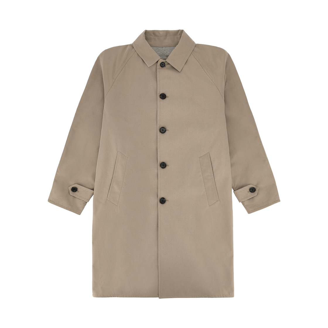 자라 하운드투스 리버시블 트렌치 코트(Zara Houndstooth Reversible Trench Coat Beige) - 1