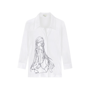 [KREAM 단독] Bonnae Women Three-quarter sleeve shirt White