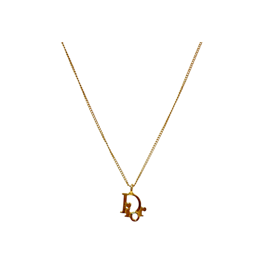 ITGJK37RQS5K Dior Oblique Gold Necklace A-B51462