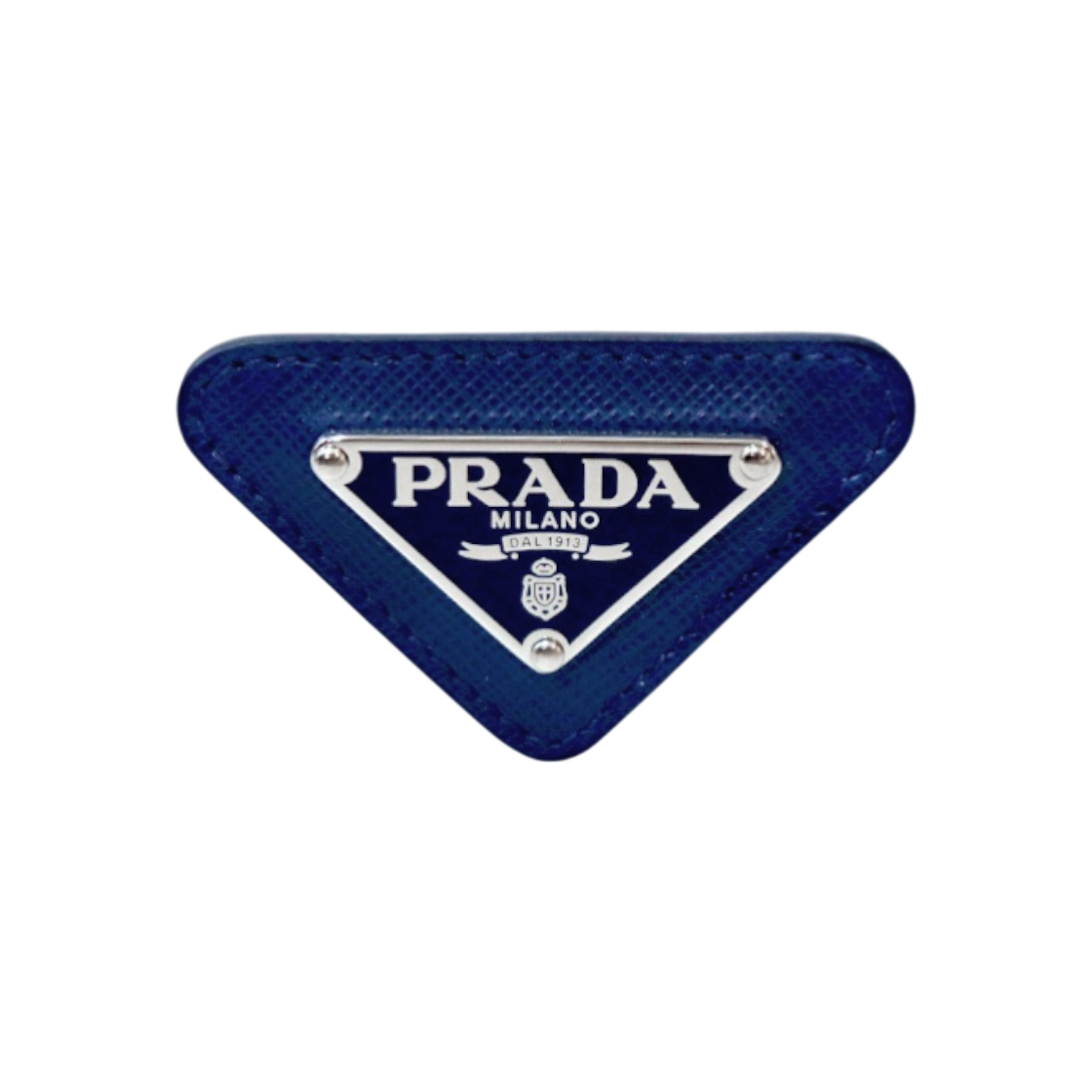 ITESGV7D9HAE Prada Navy Saffiano Brooch C-B51009