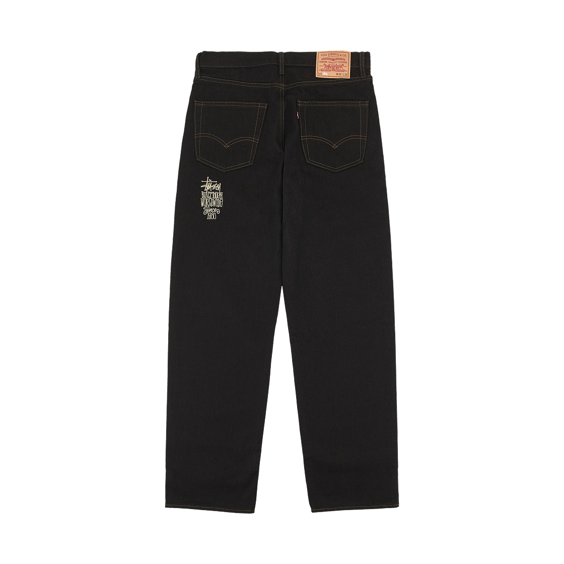 스투시 x 리바이스 크리스피 린스 568 진 블랙(Stussy x Levi's Crispy Rinse 568 Jean Black)
