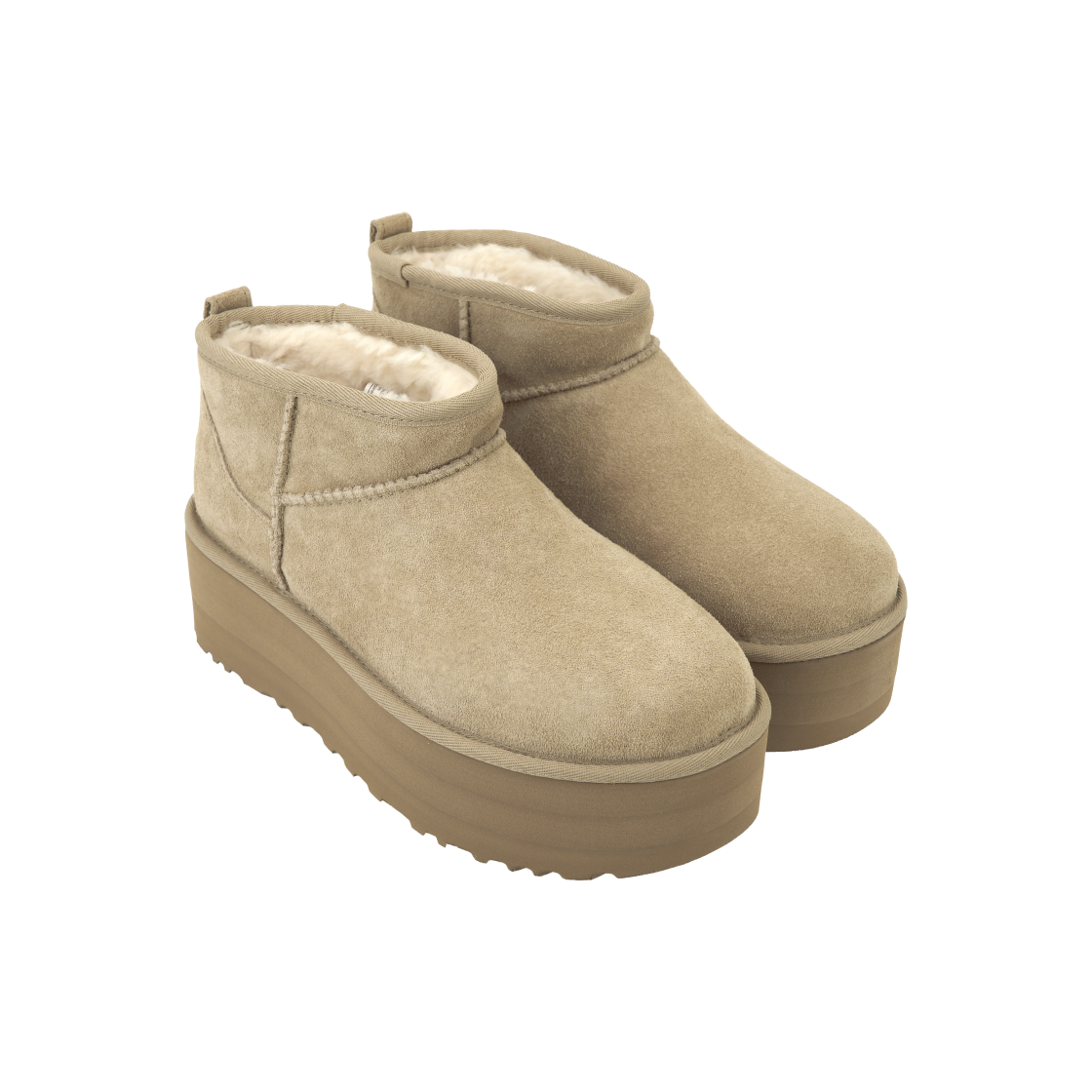 (W) 어그 클래식 울트라 미니 플랫폼 샌드((W) UGG Classic Ultra Mini Platform Sand) - 4
