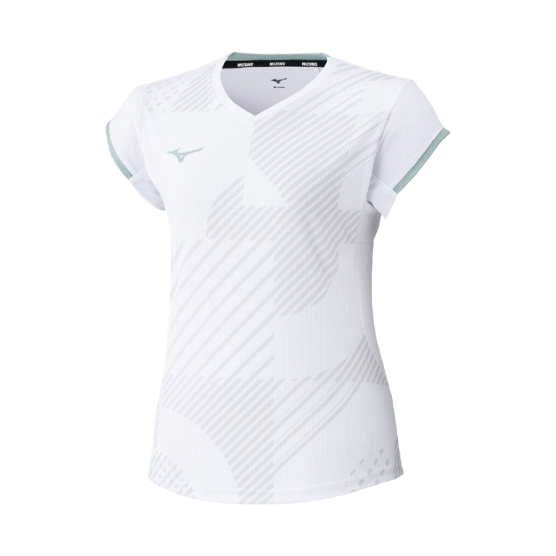 62JAD21001 (W) Mizuno Dry Aeroflow Game Shirt White