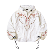 Kapital Nylon Taffeta Tennessee Cornflower Parka White